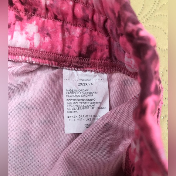 NEW..WOMEN 2X PLUS SIZE UNDER ARMOUR RIVAL TERRY PRINT JOGGERS (PINK DAWN/MULTI) - Picture 8 of 10
